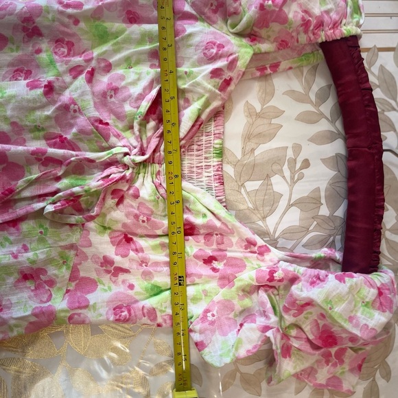 Primark Women's Multicolor summer Dress size 2 linen blend - Picture 4 of 7